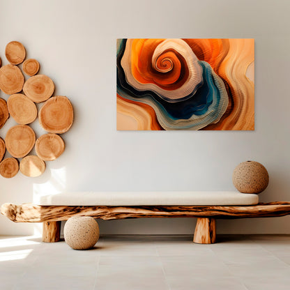 SPIRALING DREAMSCAPE Horizontal Canvas Print