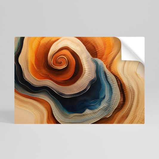 SPIRALING DREAMSCAPE Självhäftande Horisontell Poster