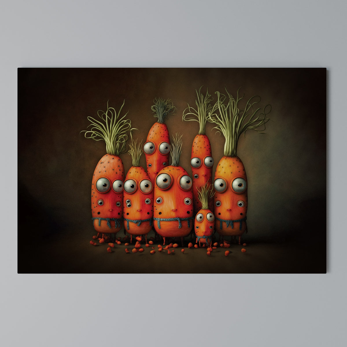 CUTE OR SCARY Horizontal Canvas Print