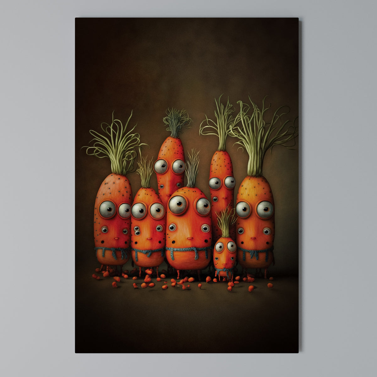 CUTE OR SCARY Vertical Canvas Print