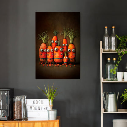 CUTE OR SCARY Vertical Canvas Print