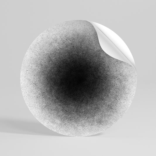 BLACK HOLE Rund väggdekal
