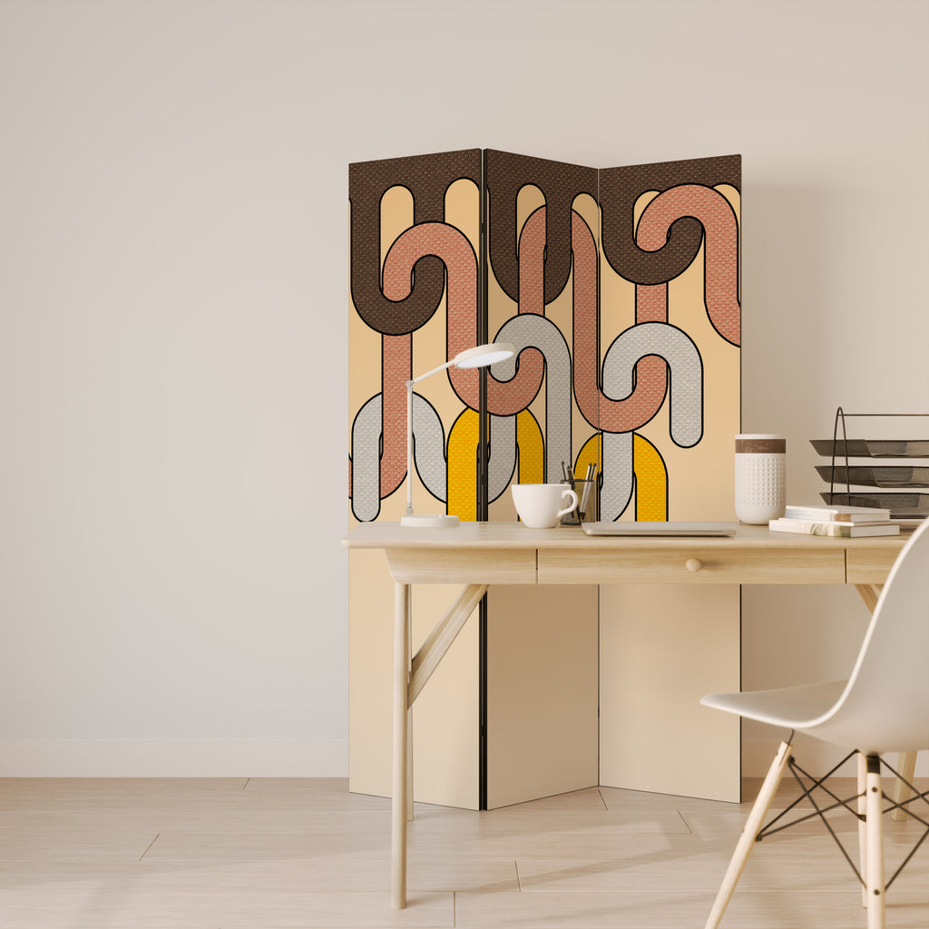 FÄRGGLADA STRINGS 3-PANELS RUMAVDELARE