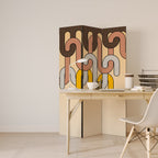 FÄRGGLADA STRINGS 3-PANELS RUMAVDELARE