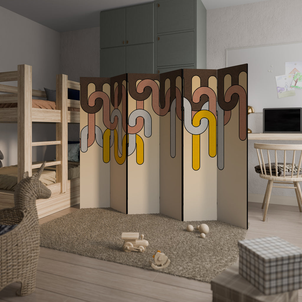 COLORFUL STRINGS Rumsavdelare 6 paneler