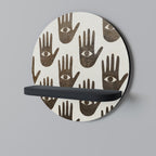 SEE MORE Round Art Shelf In Black Finish