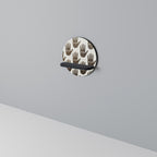 SEE MORE Round Art Shelf In Black Finish