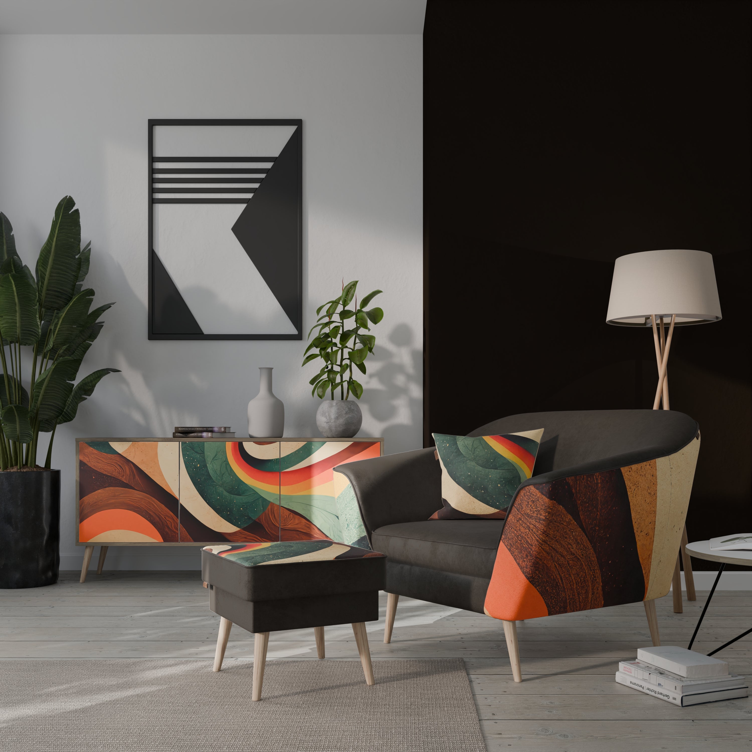 FÄRGGLADA TRÅD AURORA Fåtölj