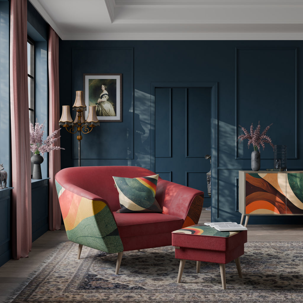 FÄRGGLADA TRÅD AURORA Fåtölj