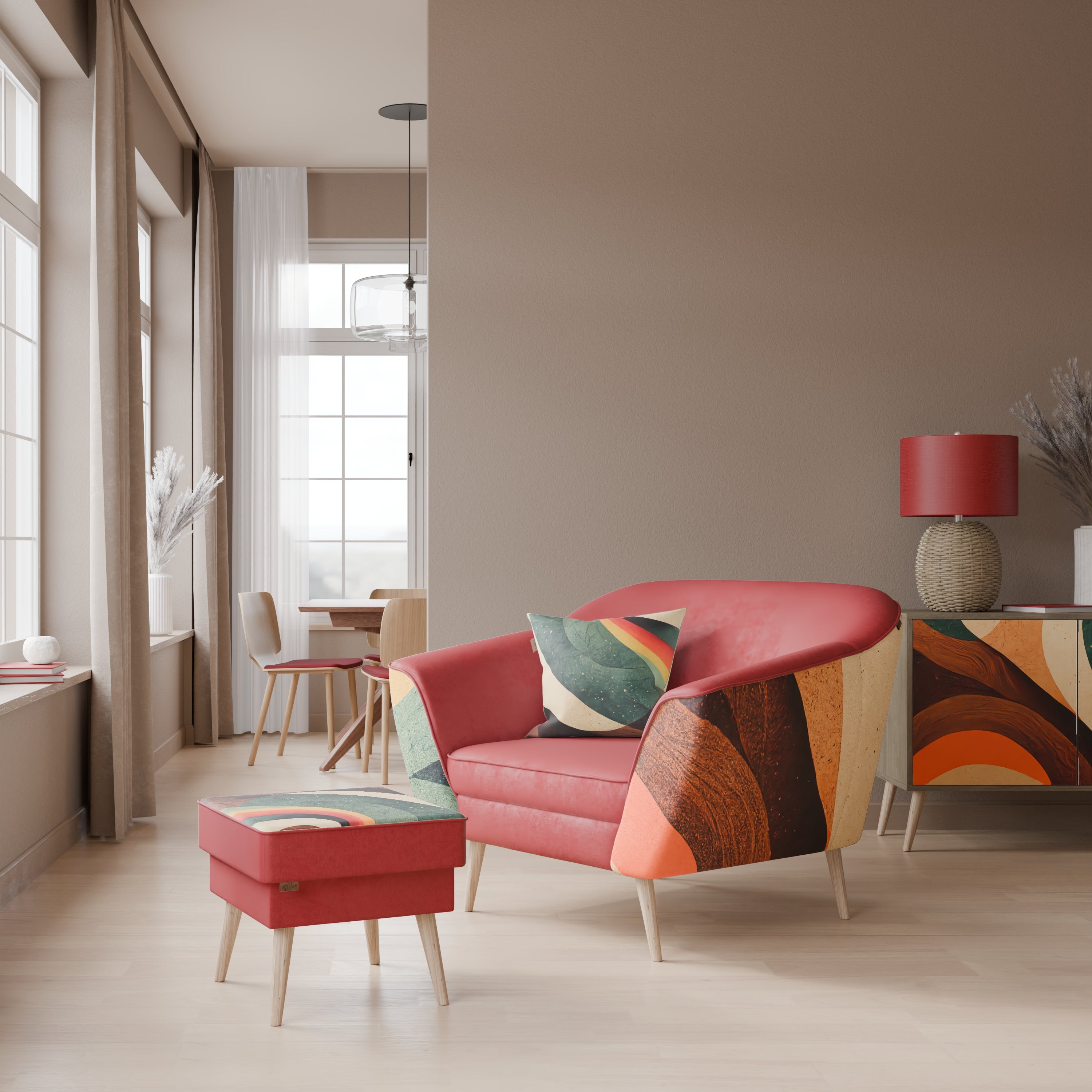 FÄRGGLADA TRÅD AURORA Fåtölj