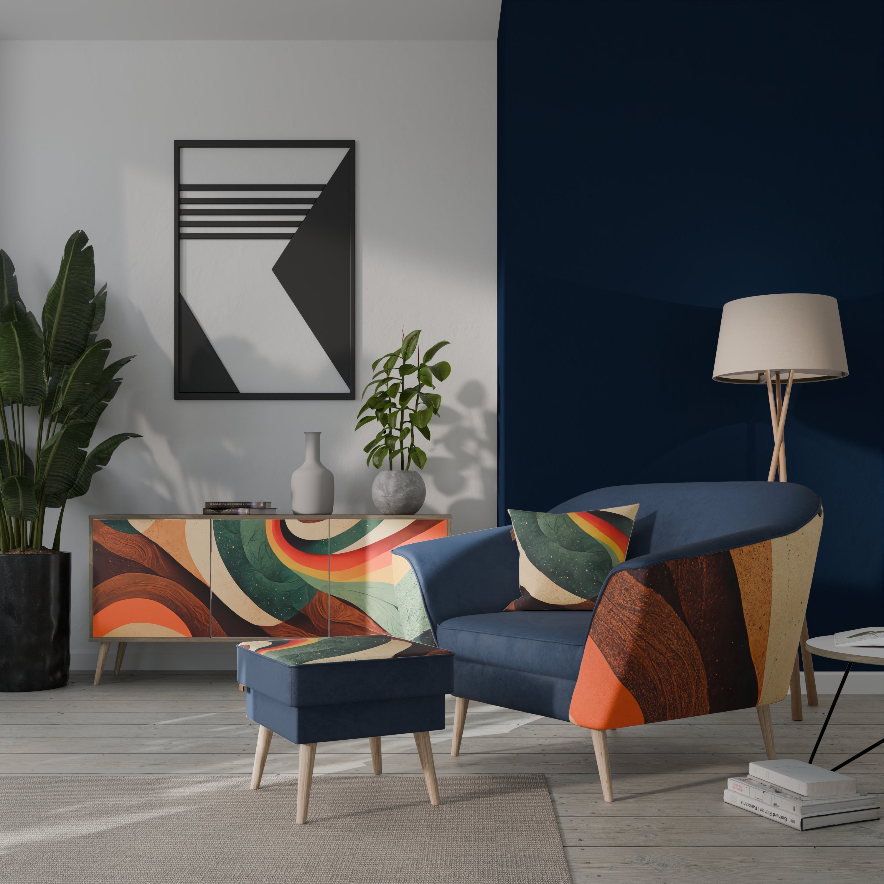 FÄRGGLADA TRÅD AURORA Fåtölj