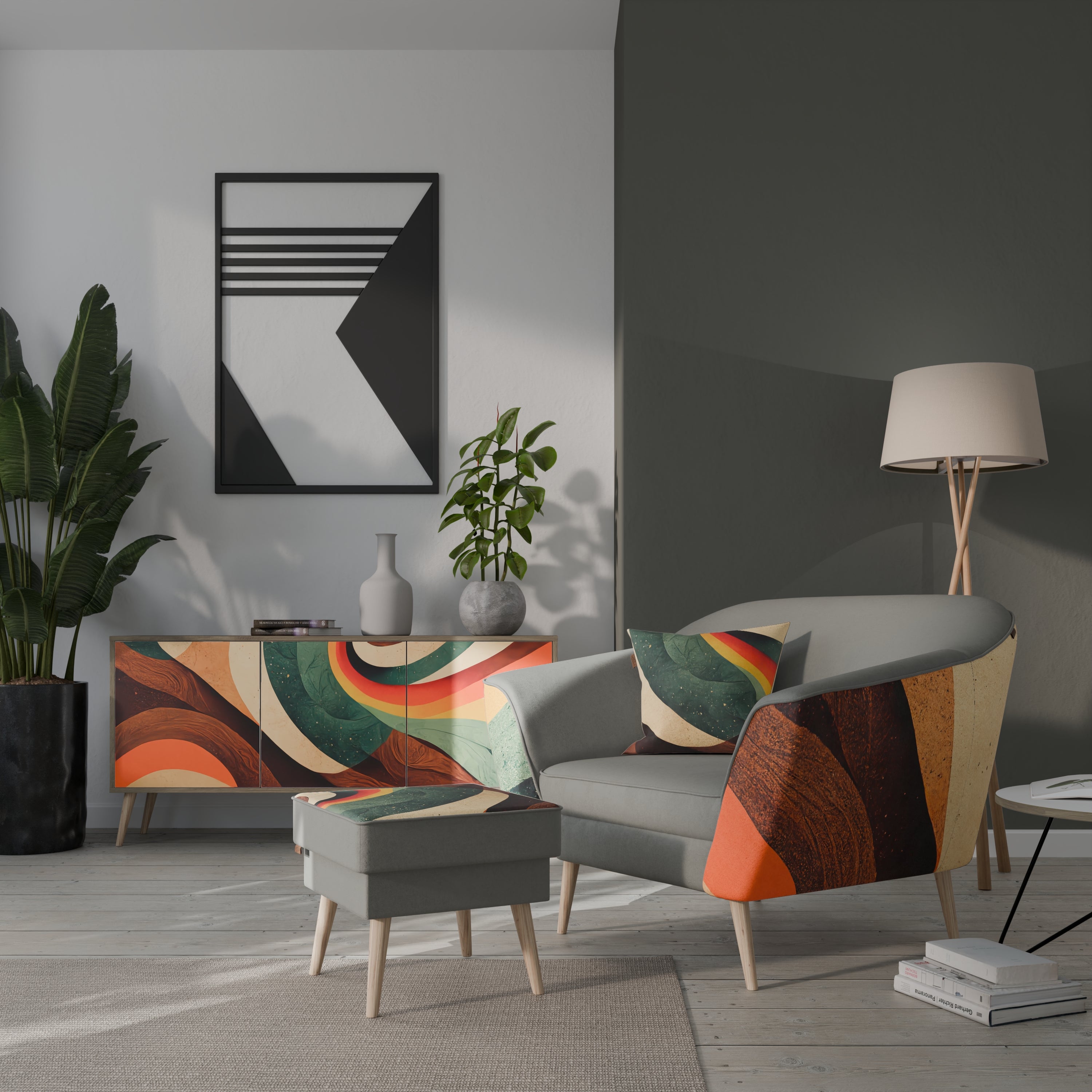 FÄRGGLADA TRÅD AURORA Fåtölj