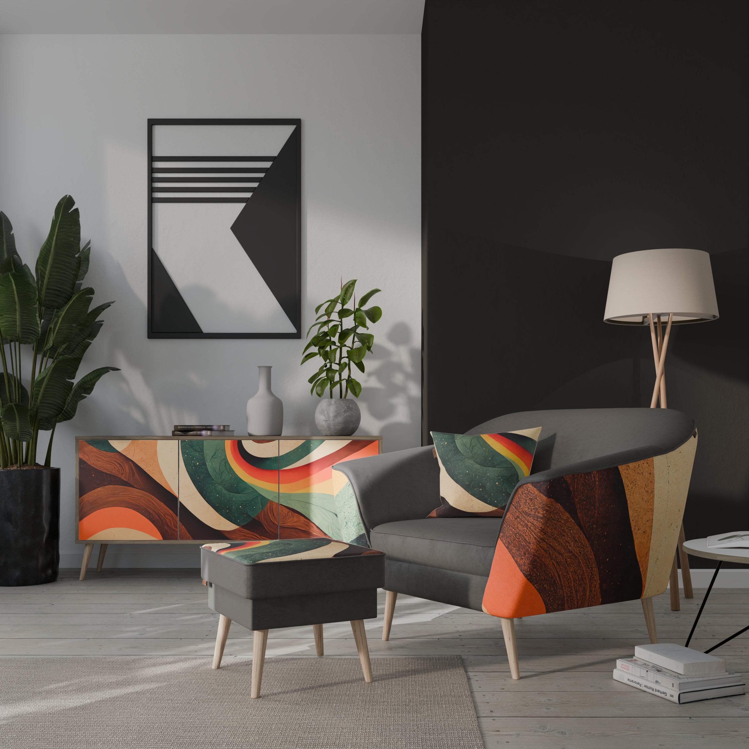 FÄRGGLADA TRÅD AURORA Fåtölj