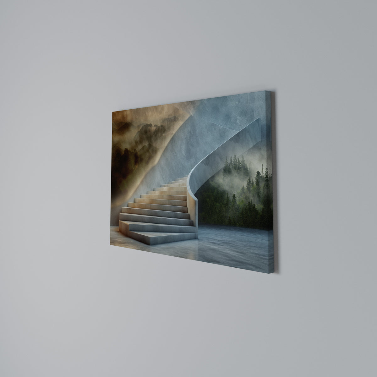 STEPS TO SERENITY Horizontal Canvas Print