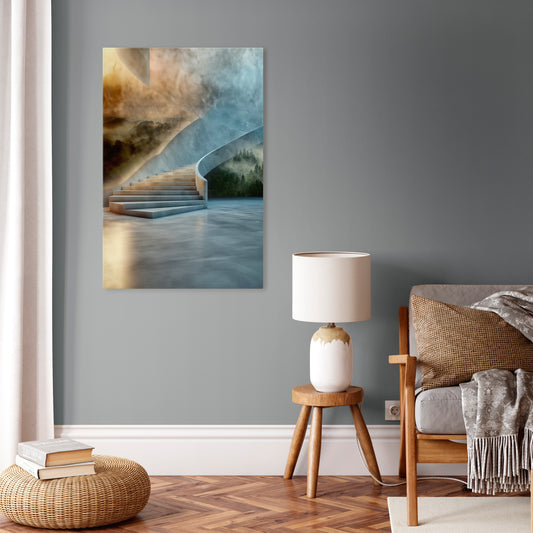 STEPS TO SERENITY Vertical Canvas Print