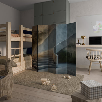 STEPS TO SERENITY Decorative 5-Panel Room Divider