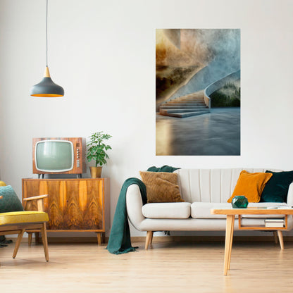 STEPS TO SERENITY Peel and Stick Vertical Poster