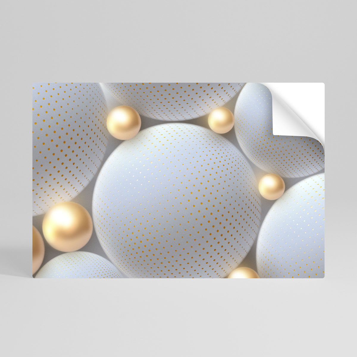 LUMINOUS SPHERICAL HARMONY Självhäftande Horisontell Poster