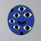 UNDER CONTROL Round Wall Art