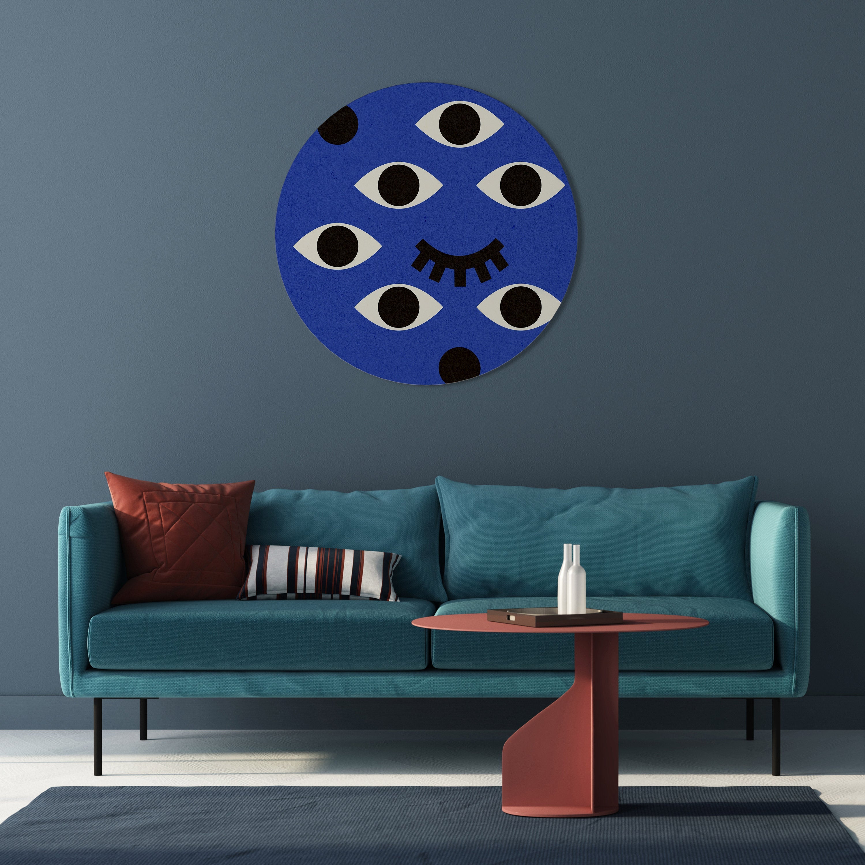 UNDER CONTROL Rund väggdekoration