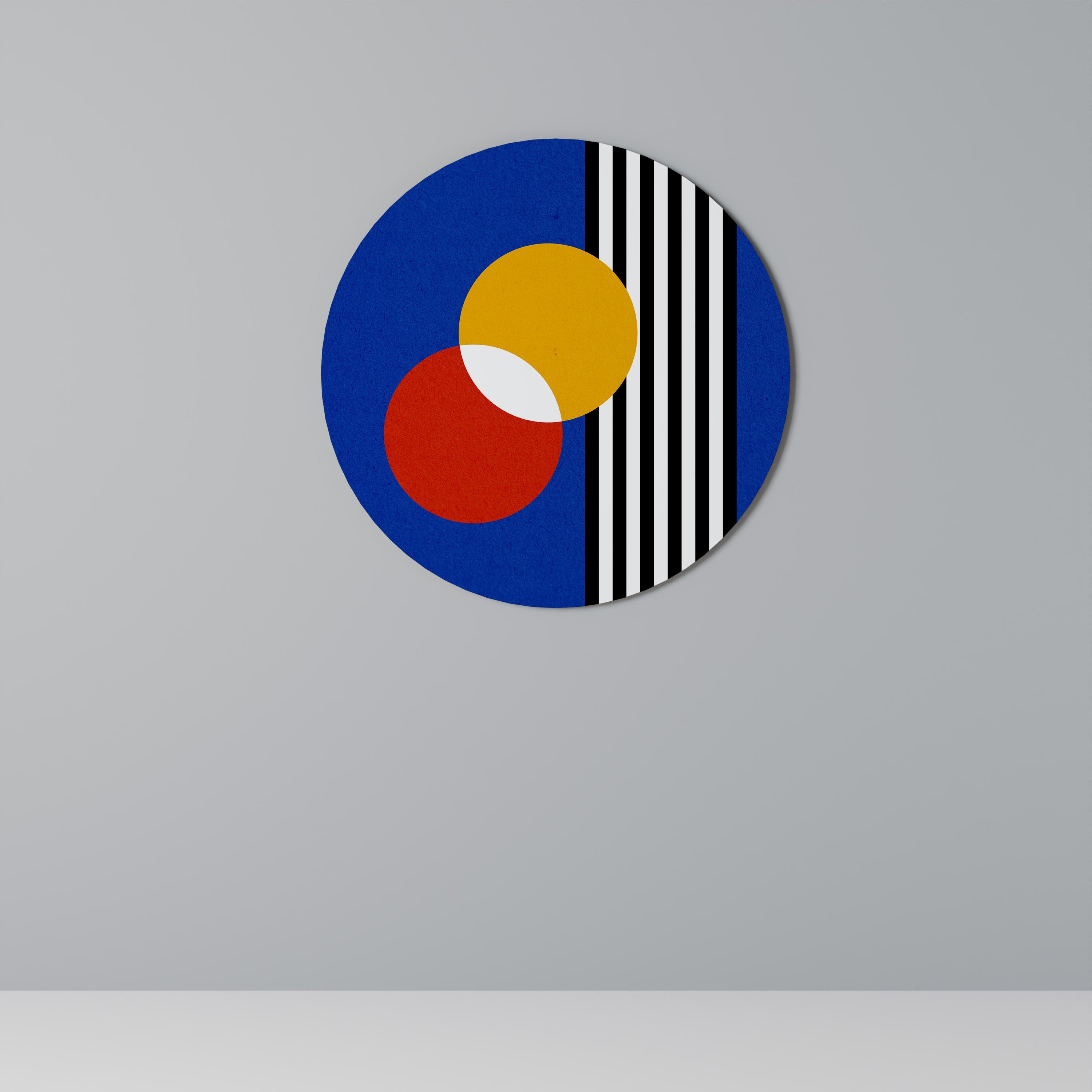 GEOMETRISK HARMONI Rund Väggkonst