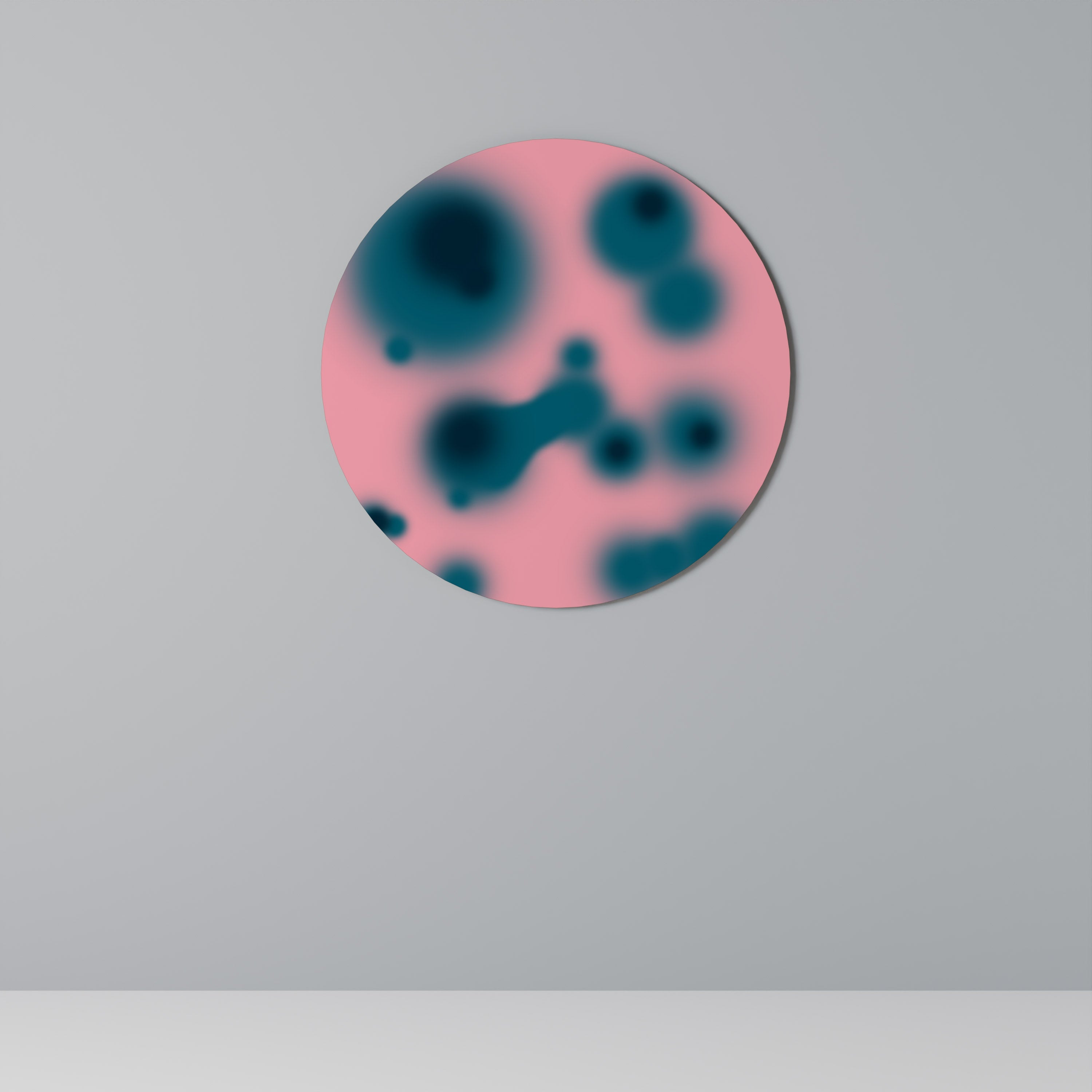 Rund väggdekoration med en touch av mystik