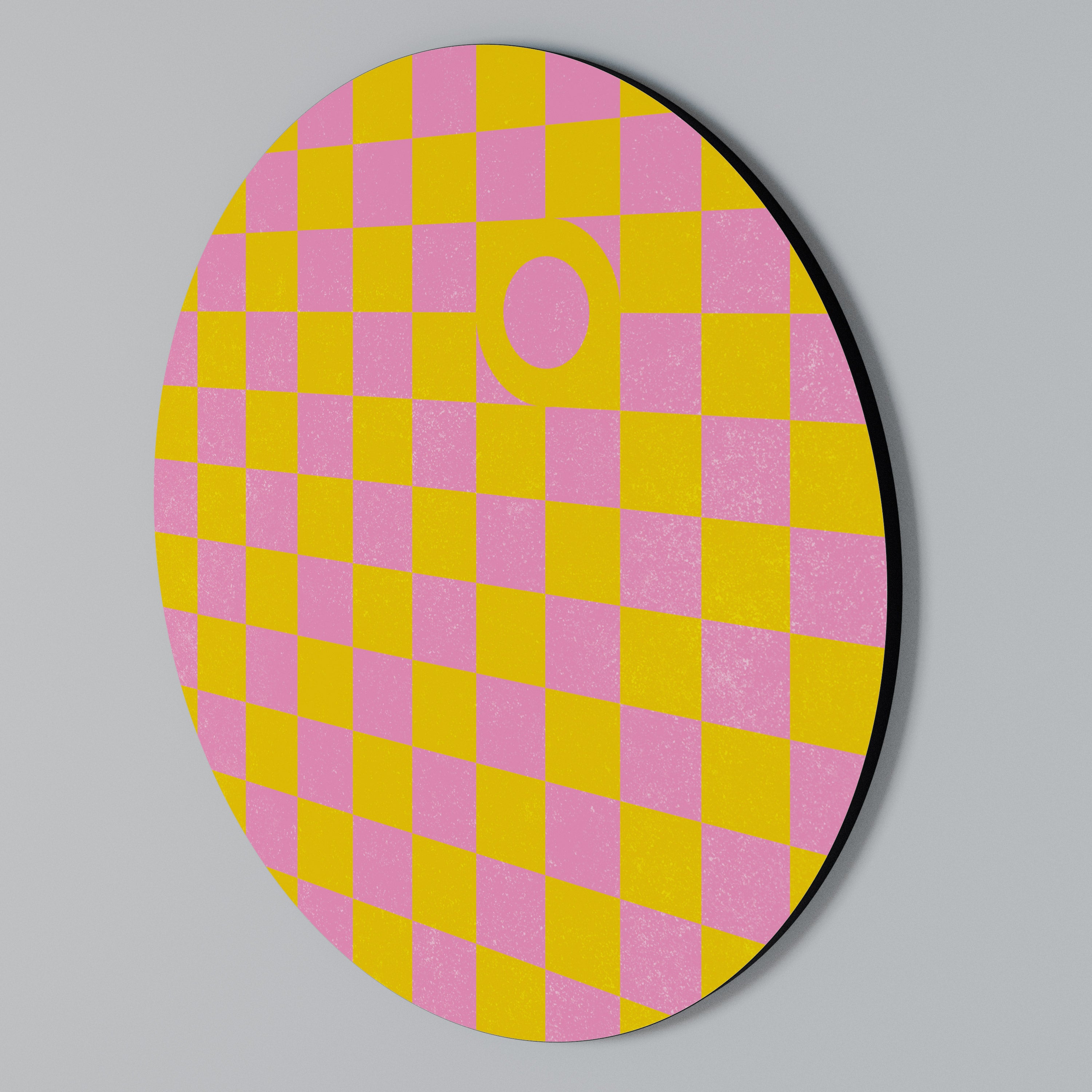 OPTIMISTIC WORLD Round Wall Art