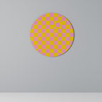 OPTIMISTIC WORLD Round Wall Art