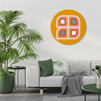 GEOMETRIC VARIATION Round Wall Art