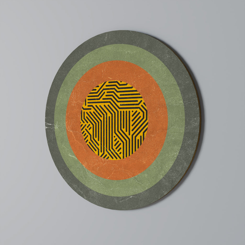 MELANKOLISKA CIRKLAR Rund Väggkonst