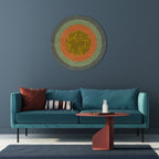 MELANCHOLY CIRCLES Round Wall Art