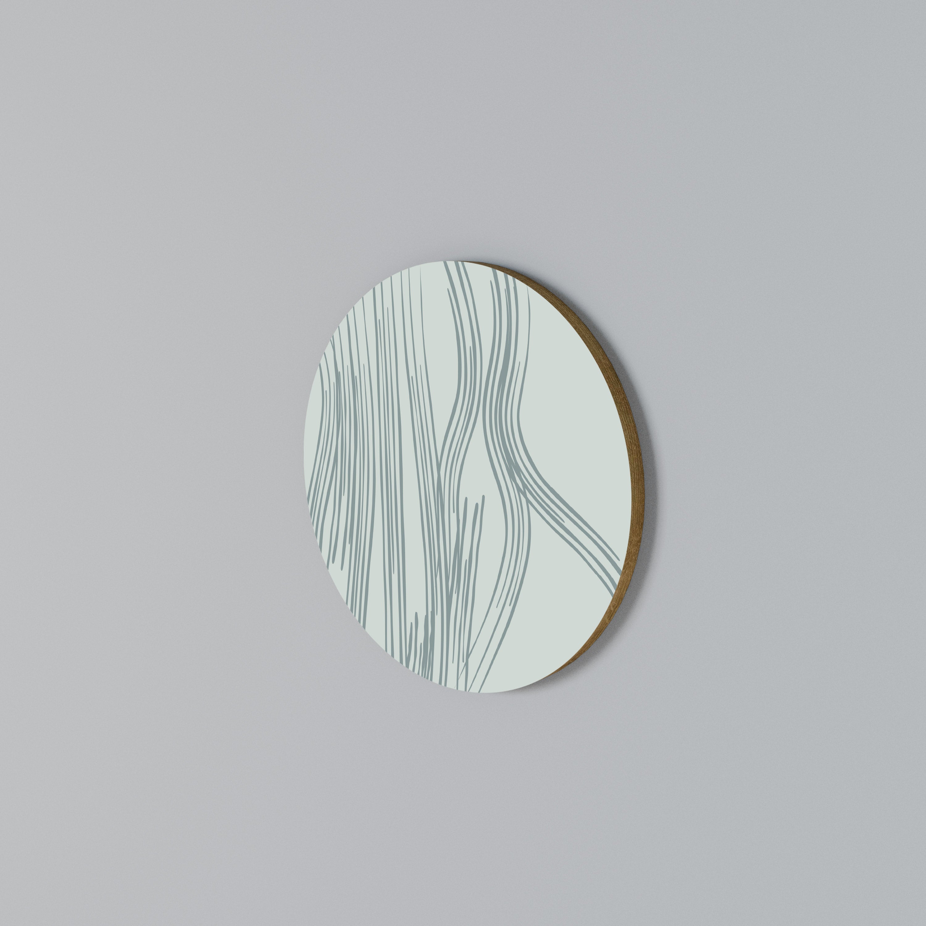 MEMORY TRACES Round Wall Art