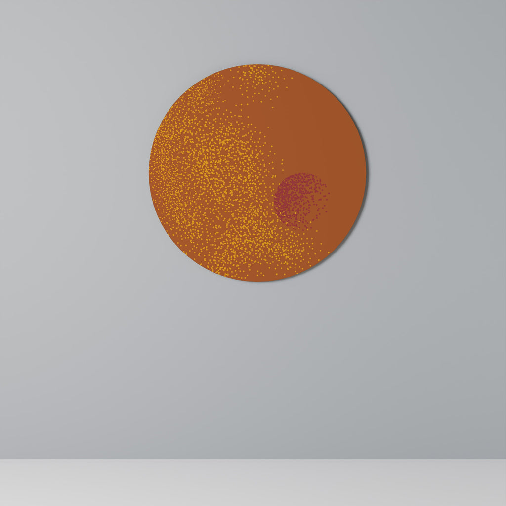 GLITTERKOMPOSITION Rund väggdekoration