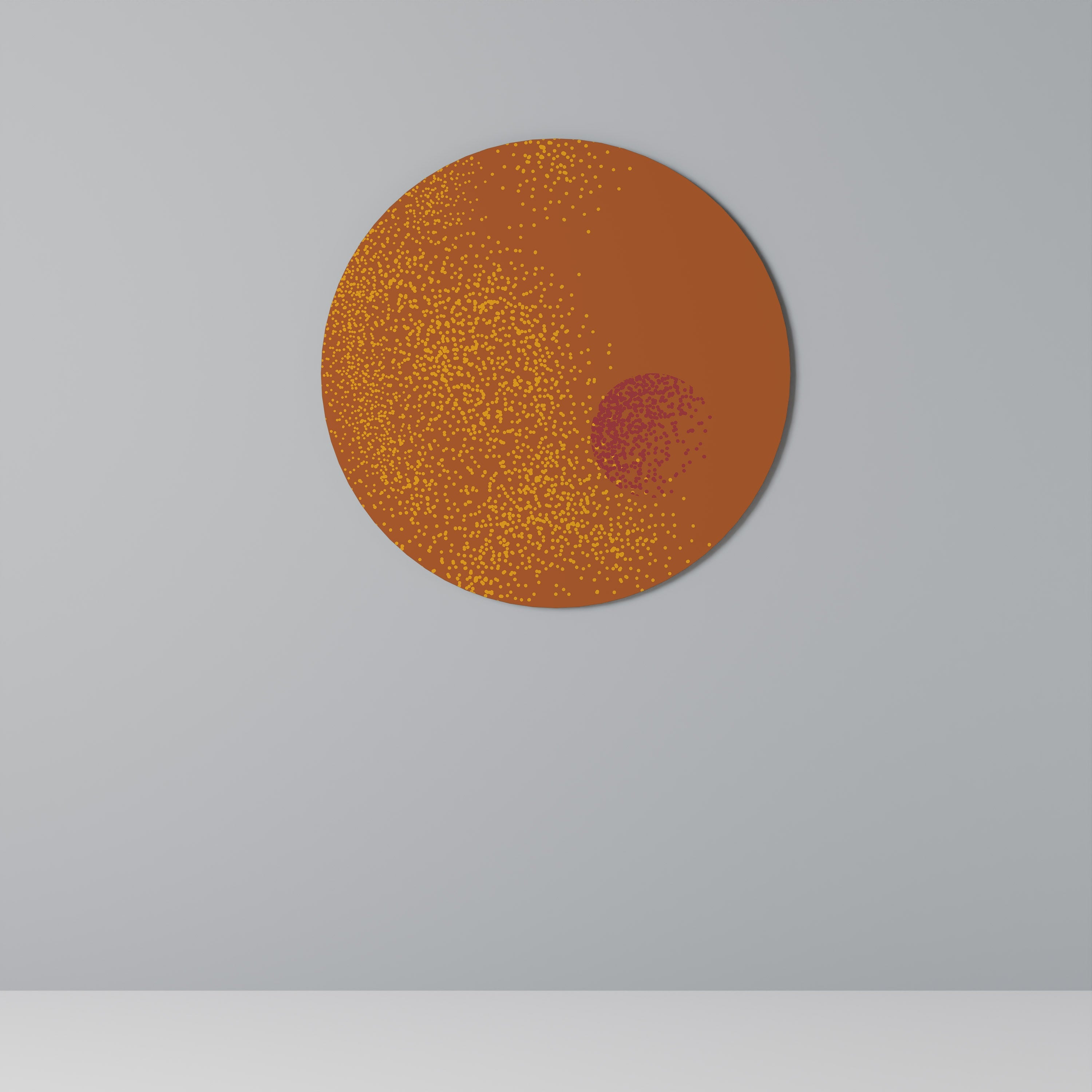 GLITTERKOMPOSITION Rund väggdekoration