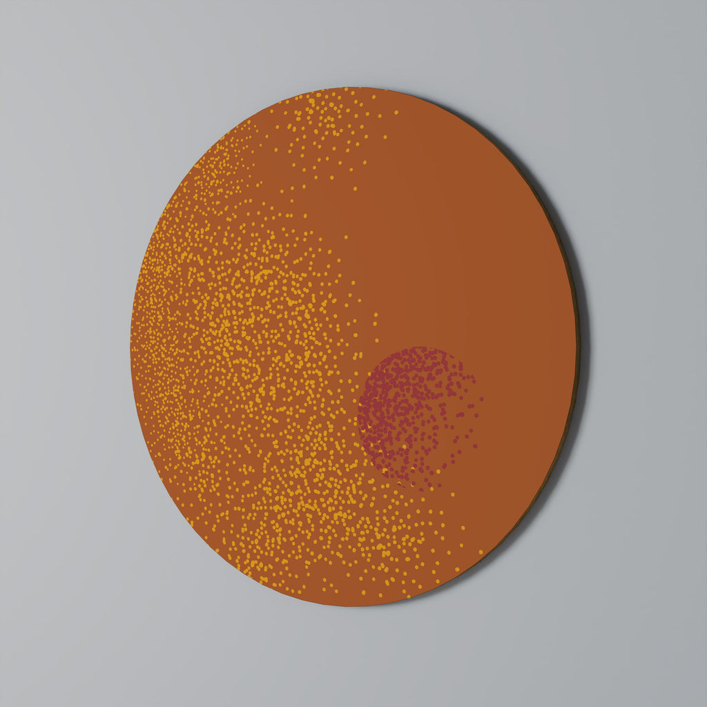 GLITTERKOMPOSITION Rund väggdekoration