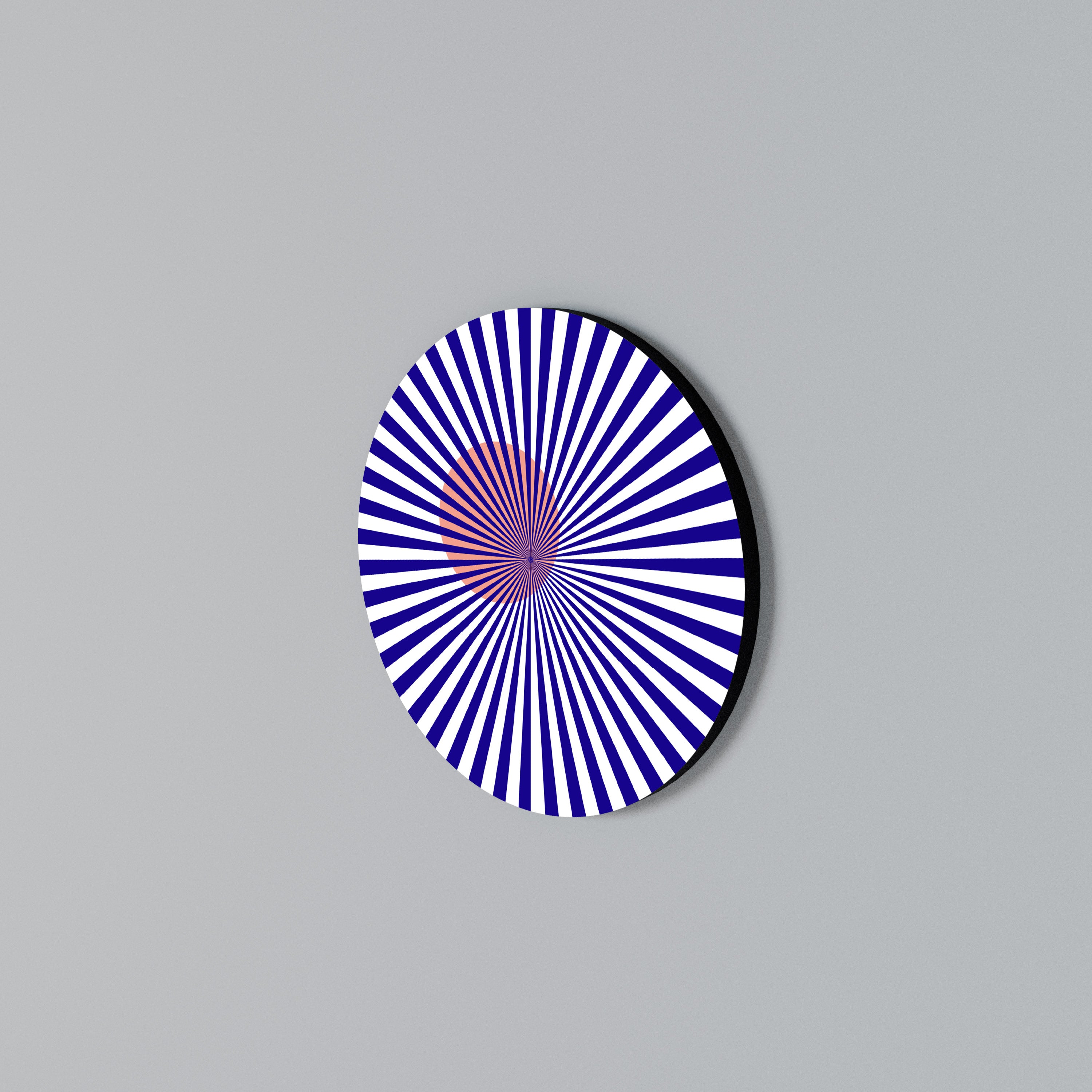 RADIANT ILLUSION Round Wall Art