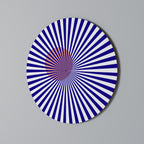 RADIANT ILLUSION Round Wall Art