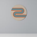 RIVER PATH Round Wall Art