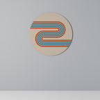 RIVER PATH Round Wall Art