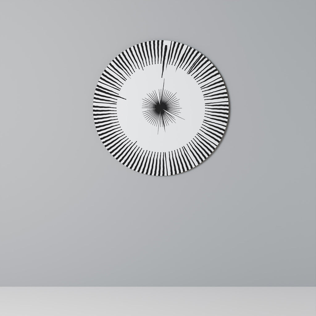 Rund väggdekoration med EXPLOSIV STRÅLNING