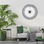 EXPLOSIVE RADIATION Round Wall Art