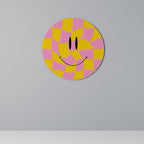 OPTIMISTIC VIBRATIONS Round Wall Art