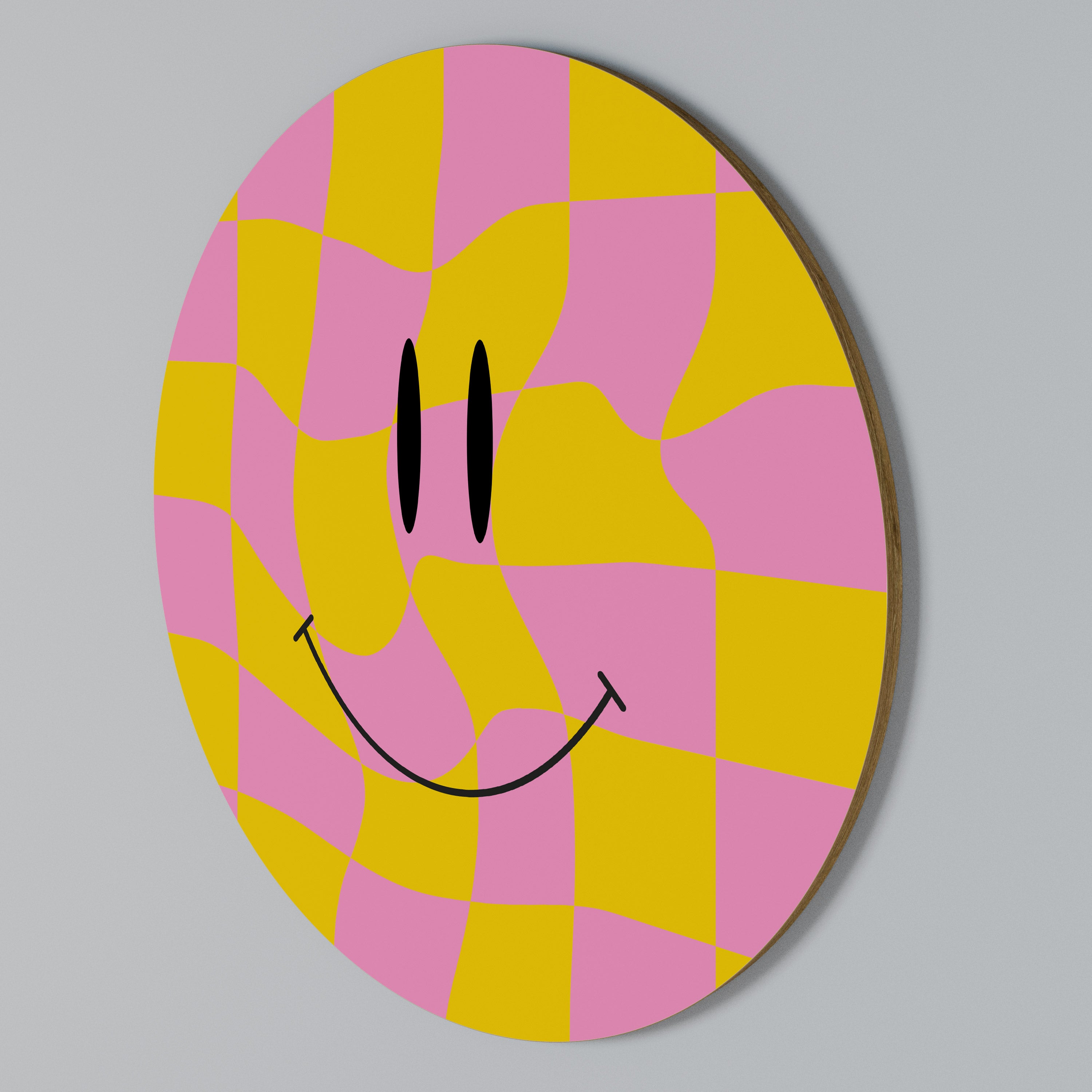 OPTIMISTIC VIBRATIONS Round Wall Art