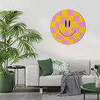 OPTIMISTIC VIBRATIONS Round Wall Art