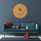 OPTIMISTIC VIBRATIONS Round Wall Art