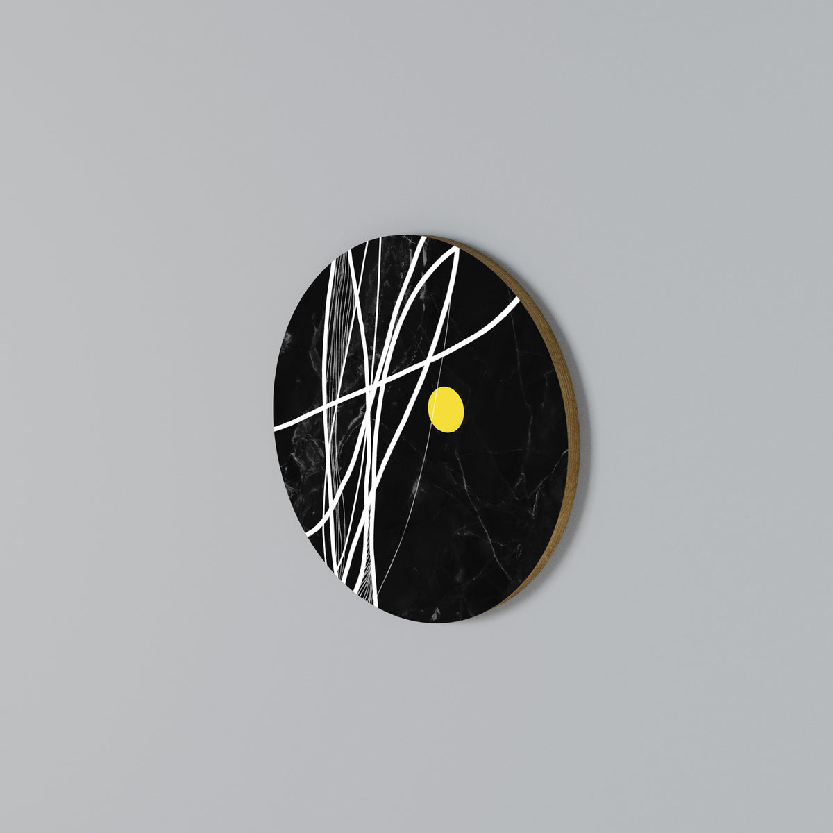 LIGHT IN THE DARK Round Wall Art