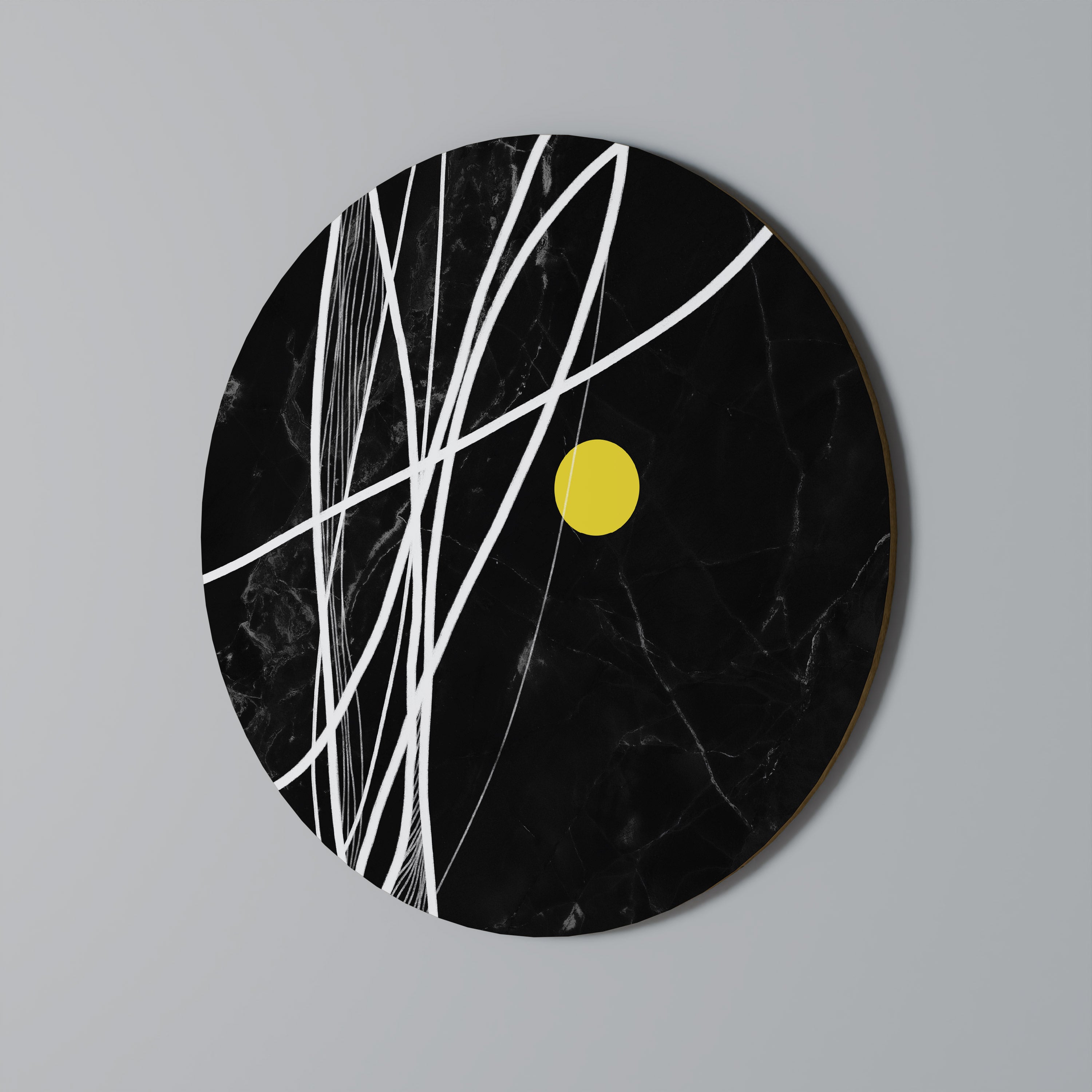 LJUS I MÖRKRET Rund Väggkonst