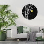 LIGHT IN THE DARK Round Wall Art