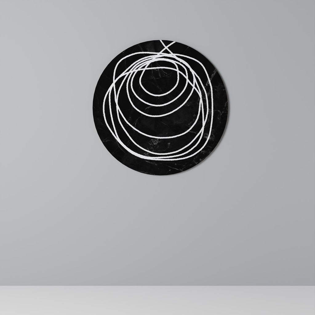 Rund väggkonst med TRUST CIRCLES