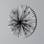 RADIANT FILAMENTS Round Wall Art